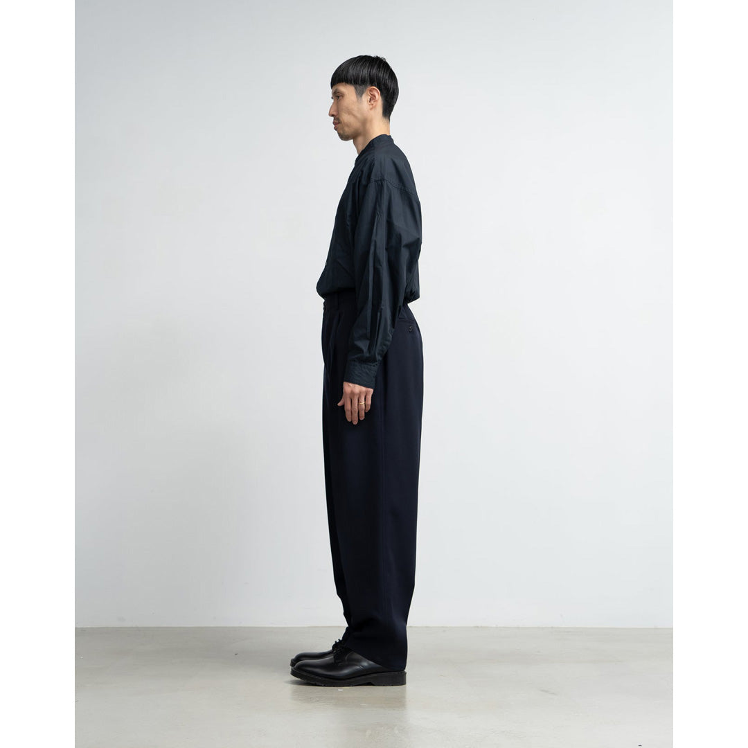 Scale Off Wool Tapered Trousers