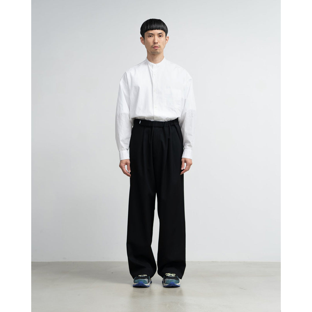 Scale Off Wool Wide Chef Pants