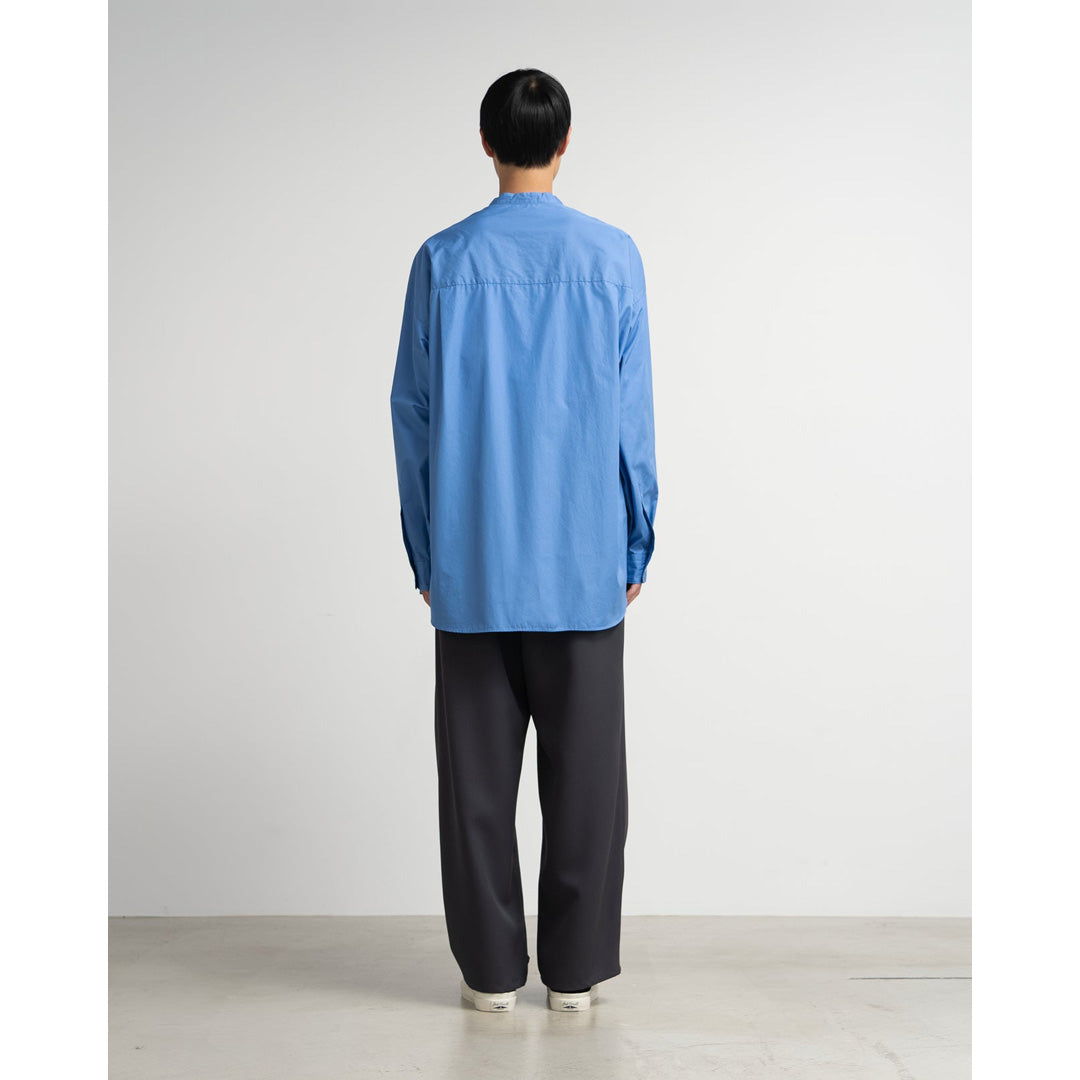 ALUMO for GP L/S Oversized Band Collar Shirt