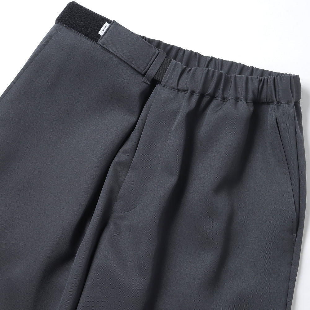 Scale Off Wool Wide Tapered Chef Pants