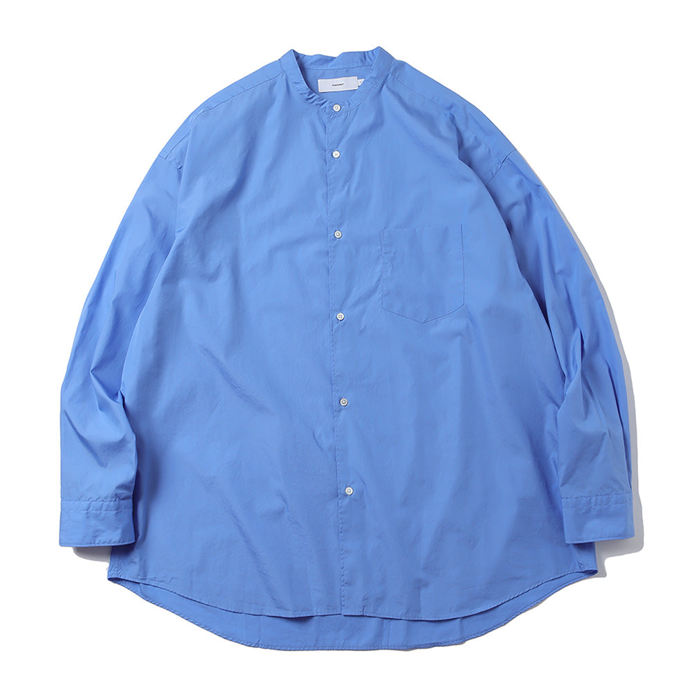 Graphpaper） Broad L/S Oversized Band Collar Shirt (GM233-50002B