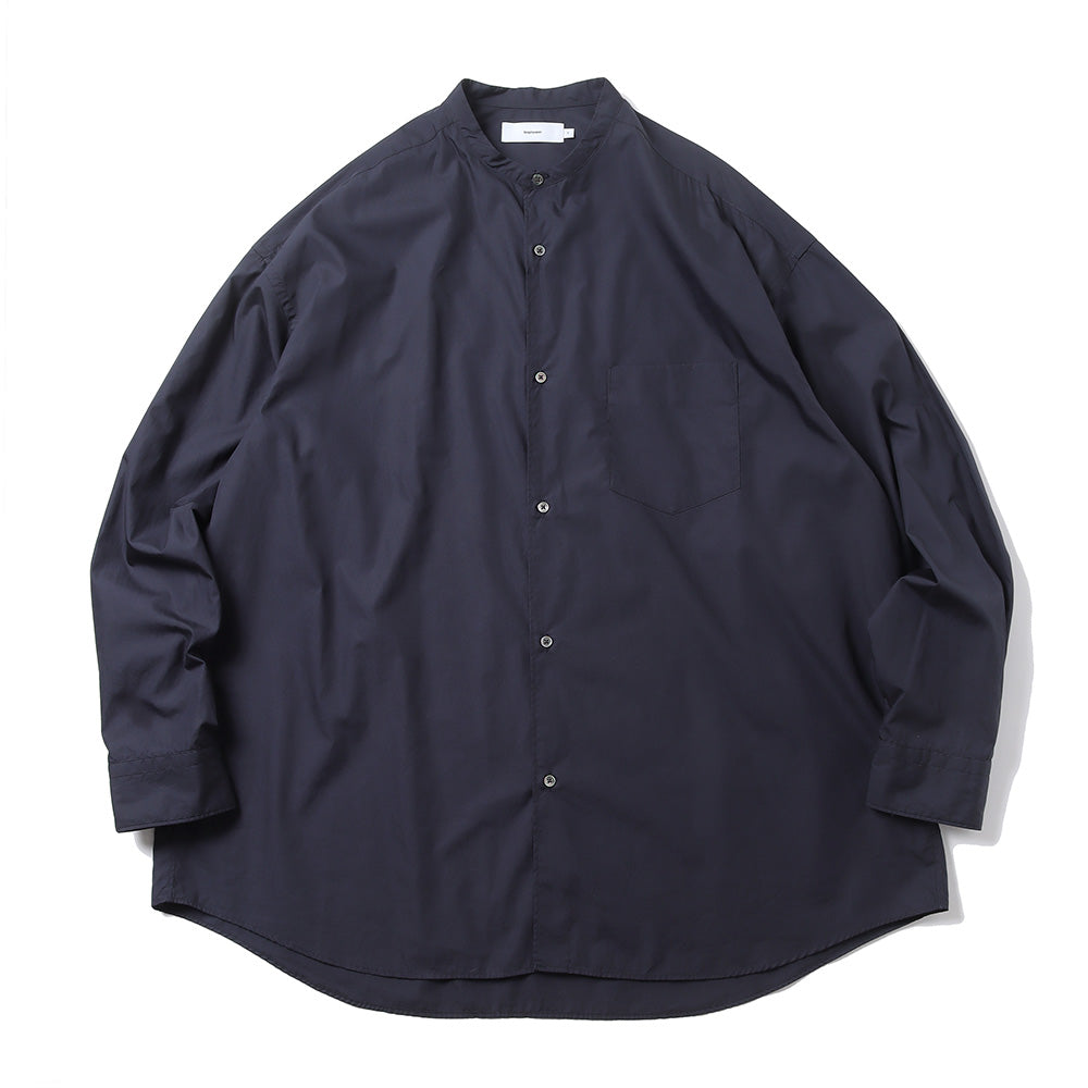 Graphpaper） Broad L/S Oversized Band Collar Shirt (GM233-50002B