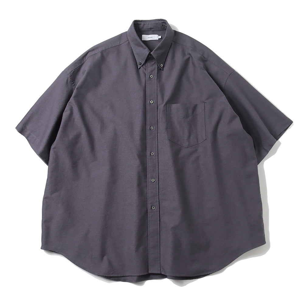 Graphpaper) Oxford S/S Oversized B.D Shirt (GM232-50023B