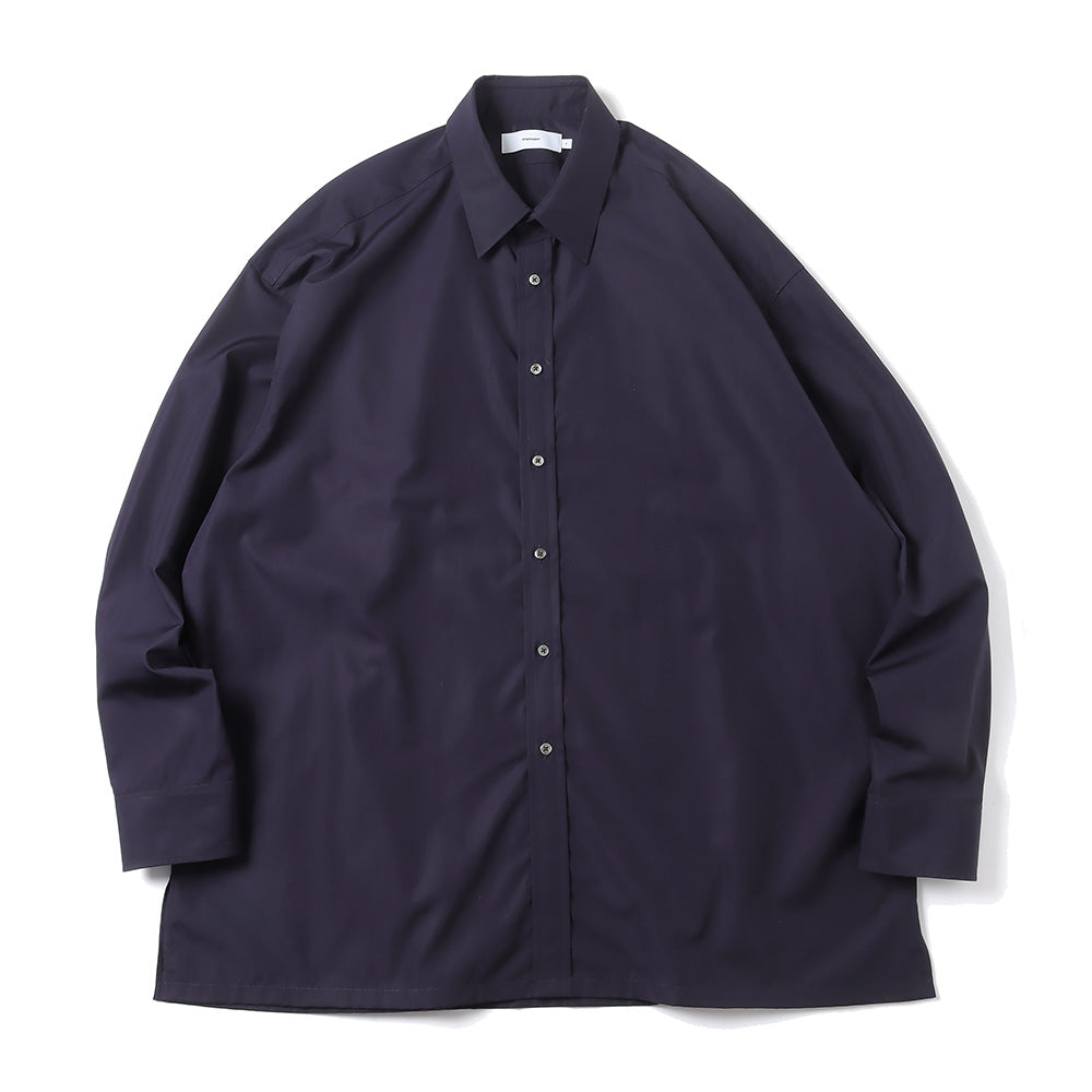 Graphpaper (グラフペーパー)】High Count Broad Regular Collar Shirt