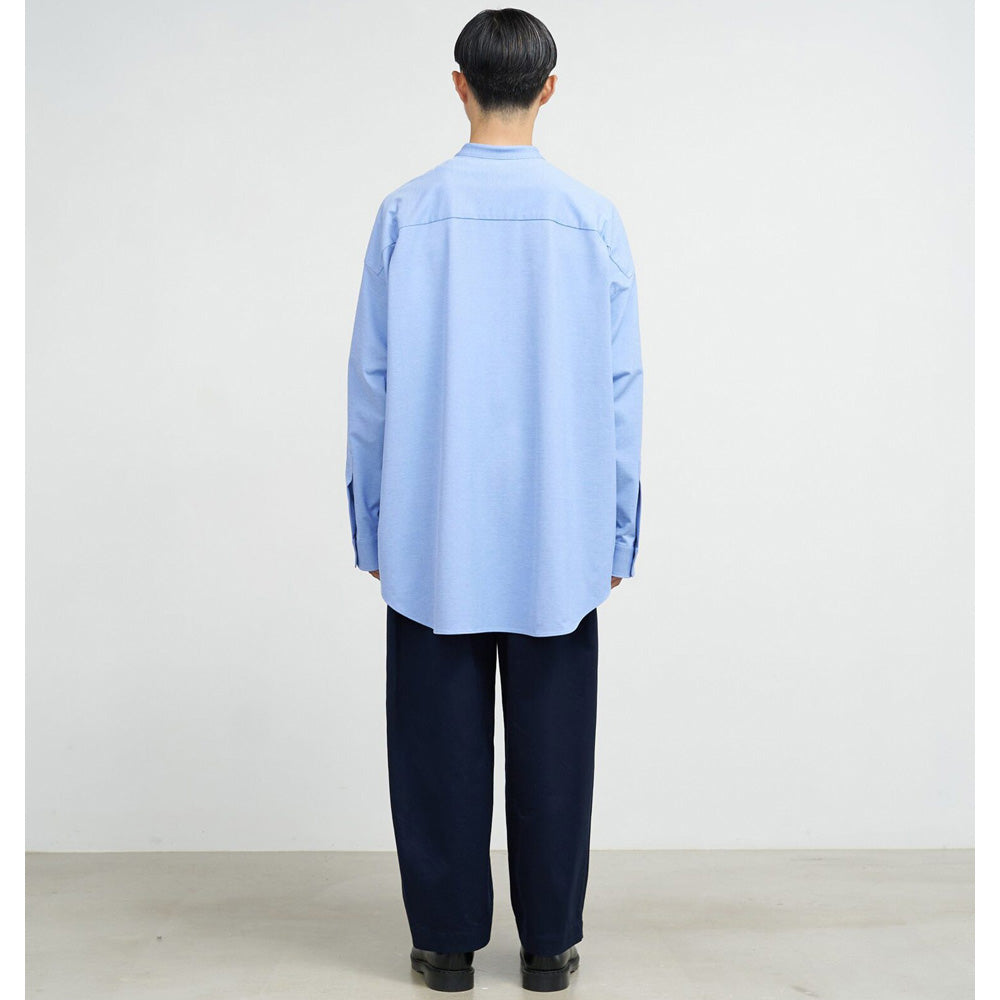 Graphpaper) Oxford Pique Jersey L/S Oversized Band Collar Shirt  (GM234-50061B) | Graphpaper / シャツ (MEN) | Graphpaper正規取扱店DIVERSE