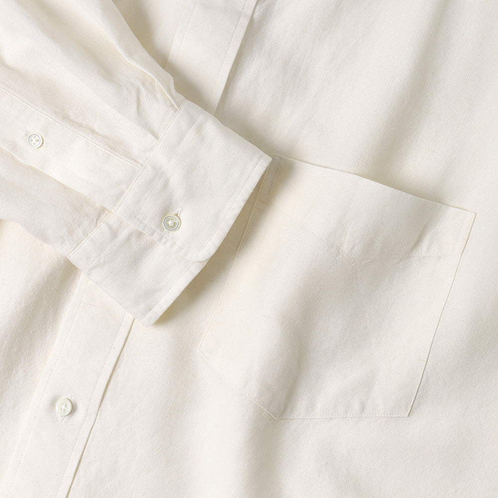 Graphpaper) Linen Cupro L/S Oversized B.D Shirt (GM241-50238) | Graphpaper  / シャツ (MEN) | Graphpaper正規取扱店DIVERSE