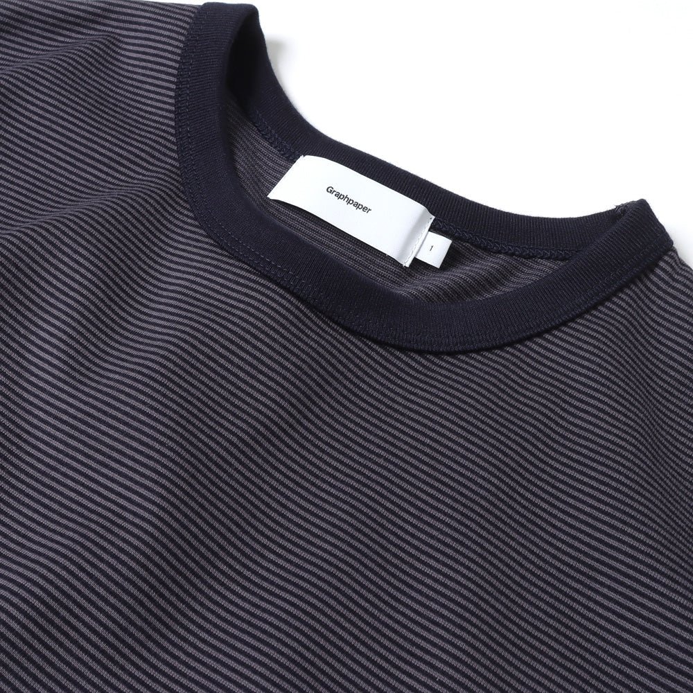 Graphpaper (グラフペーパー)Narrow Border L/S Tee GU241-70117B