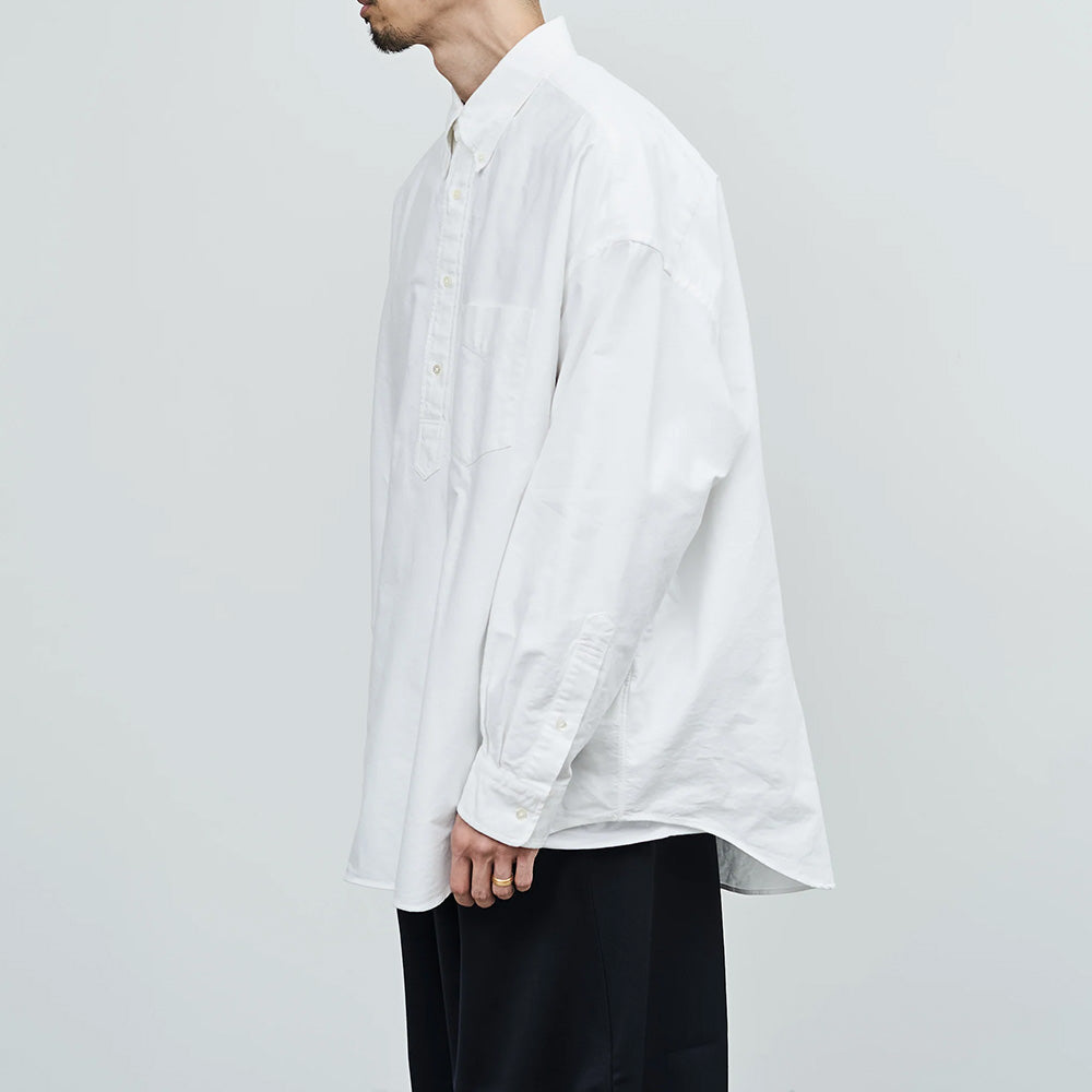 Graphpaper) Oxford Oversized B.D Pullover Shirt (GM233-50025B