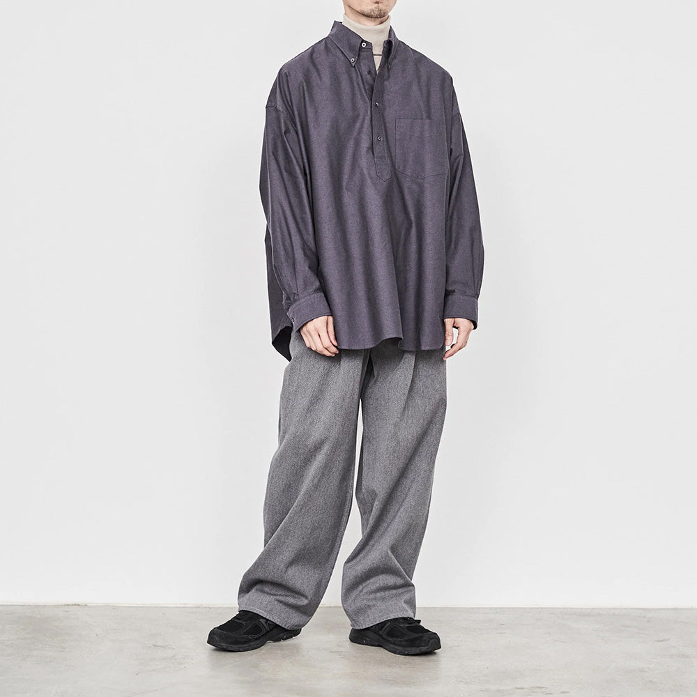 Graphpaper) Oxford Oversized B.D Pullover Shirt (GM233-50025B