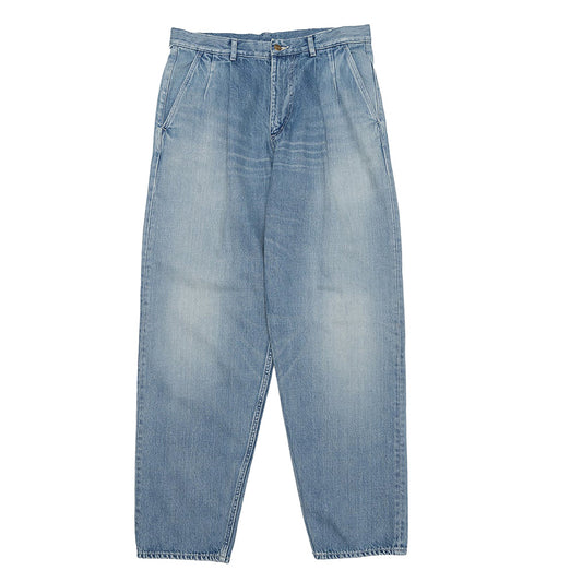 Selvage Denim Two Tuck Tapered Pants(LIGHT FADE)