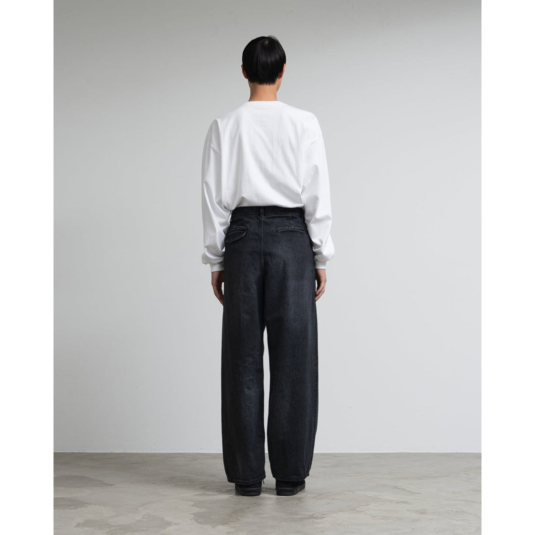 Selvage Denim Two Tuck Pants(DARK FADE)