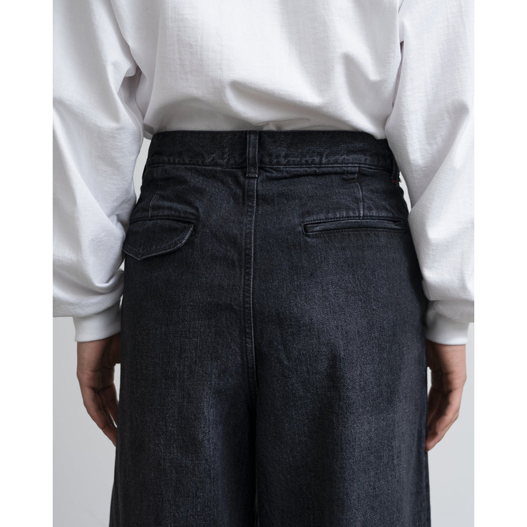 Selvage Denim Two Tuck Pants(DARK FADE)