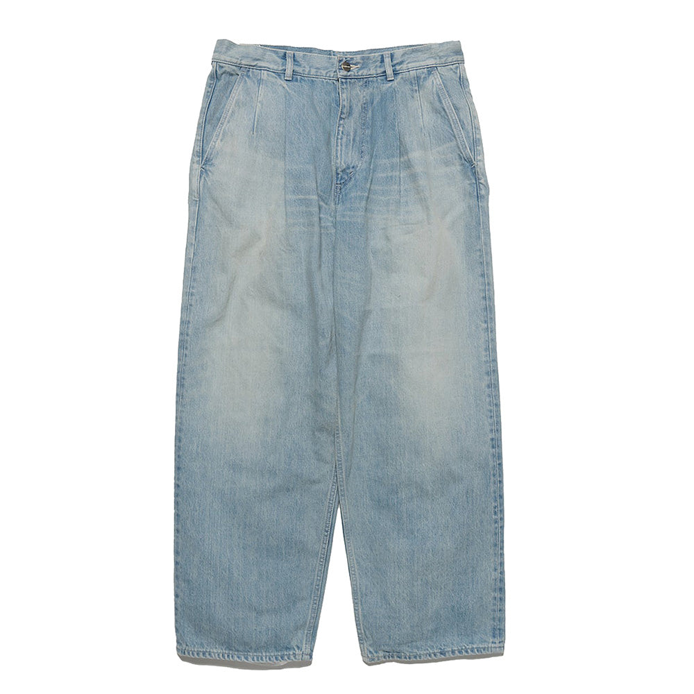 Selvage Denim Two Tuck Pants(LIGHT FADE)