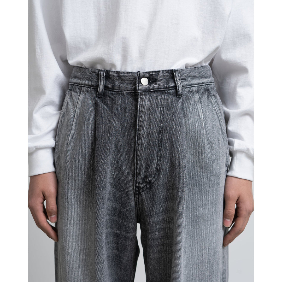 Selvage Denim Two Tuck Pants(LIGHT FADE)