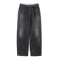 Selvage Denim Belted Pants(DARK FADE)