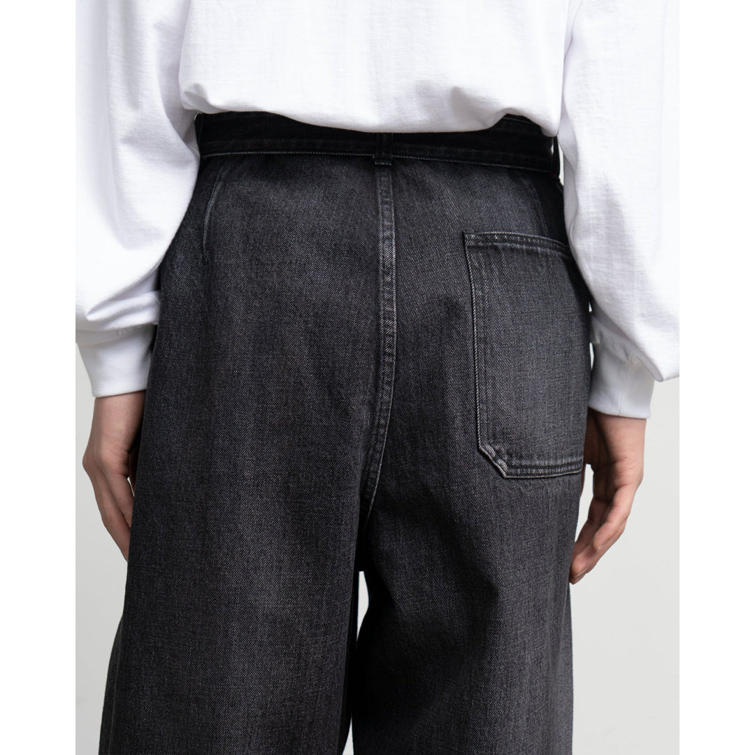 Selvage Denim Belted Pants(DARK FADE)