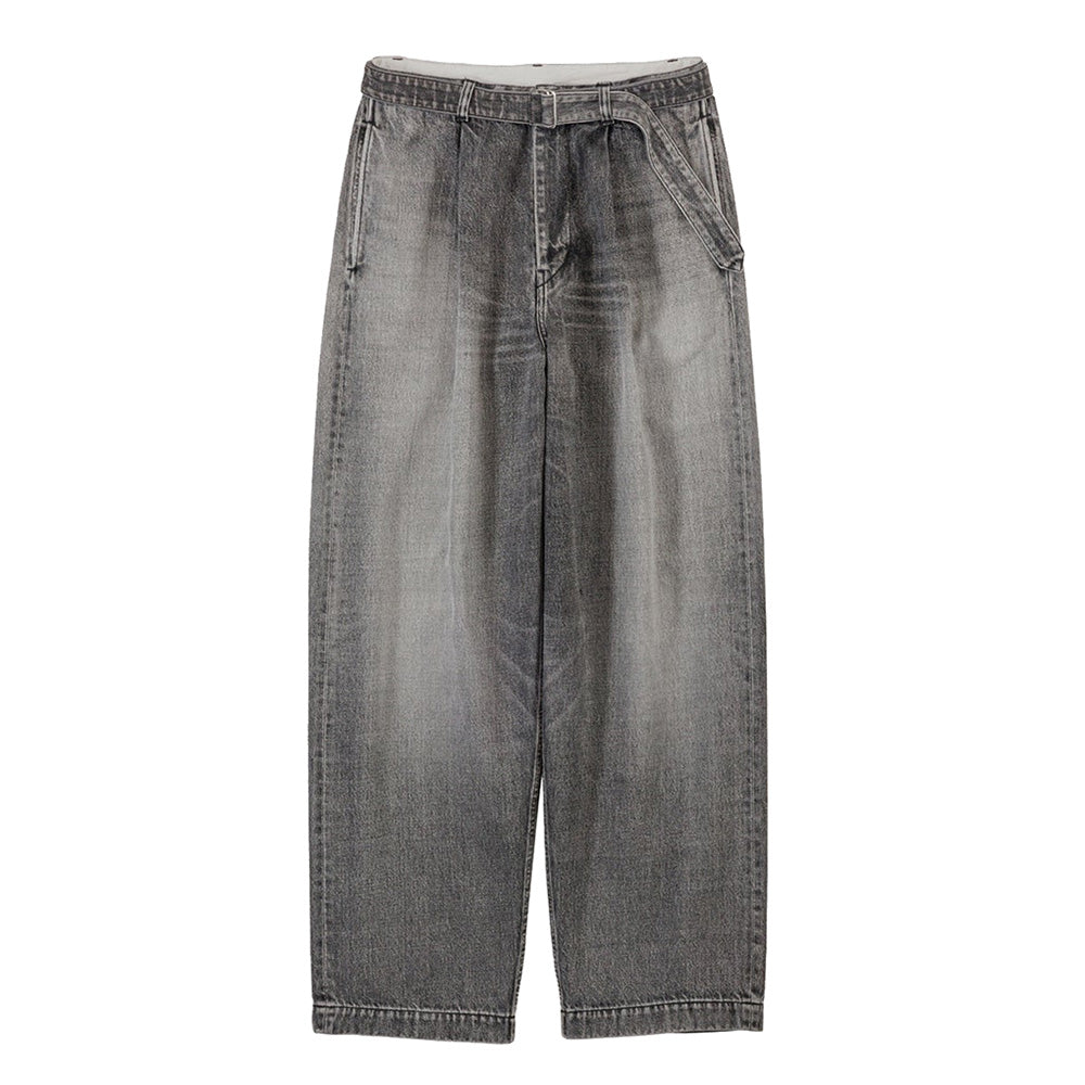 Selvage Denim Belted Pants(LIGHT FADE)