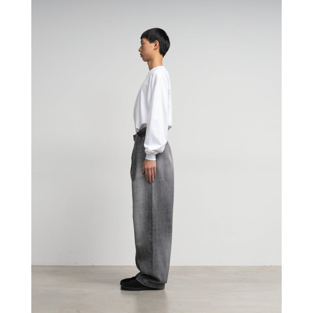 Selvage Denim Belted Pants(LIGHT FADE)