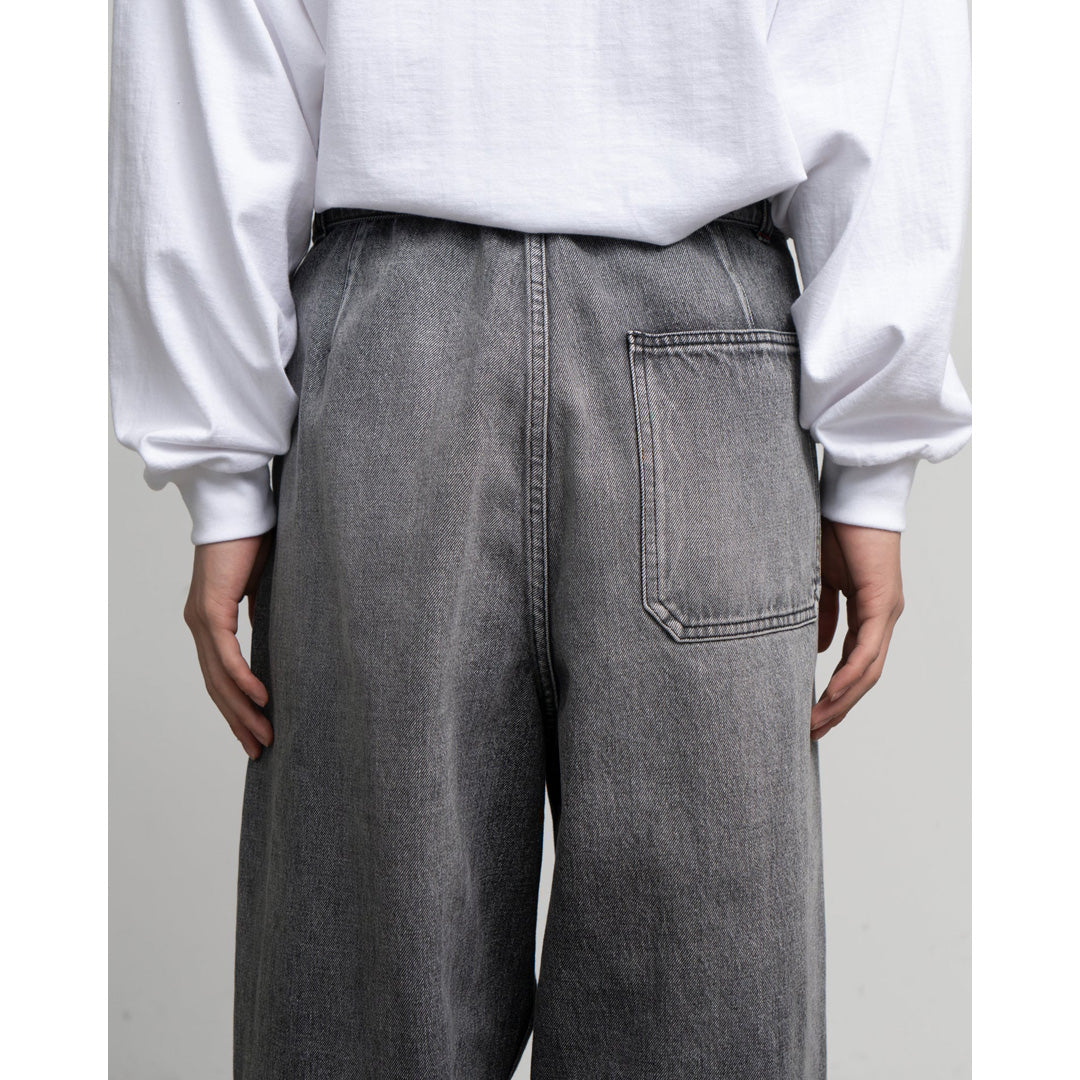 Selvage Denim Belted Pants(LIGHT FADE)