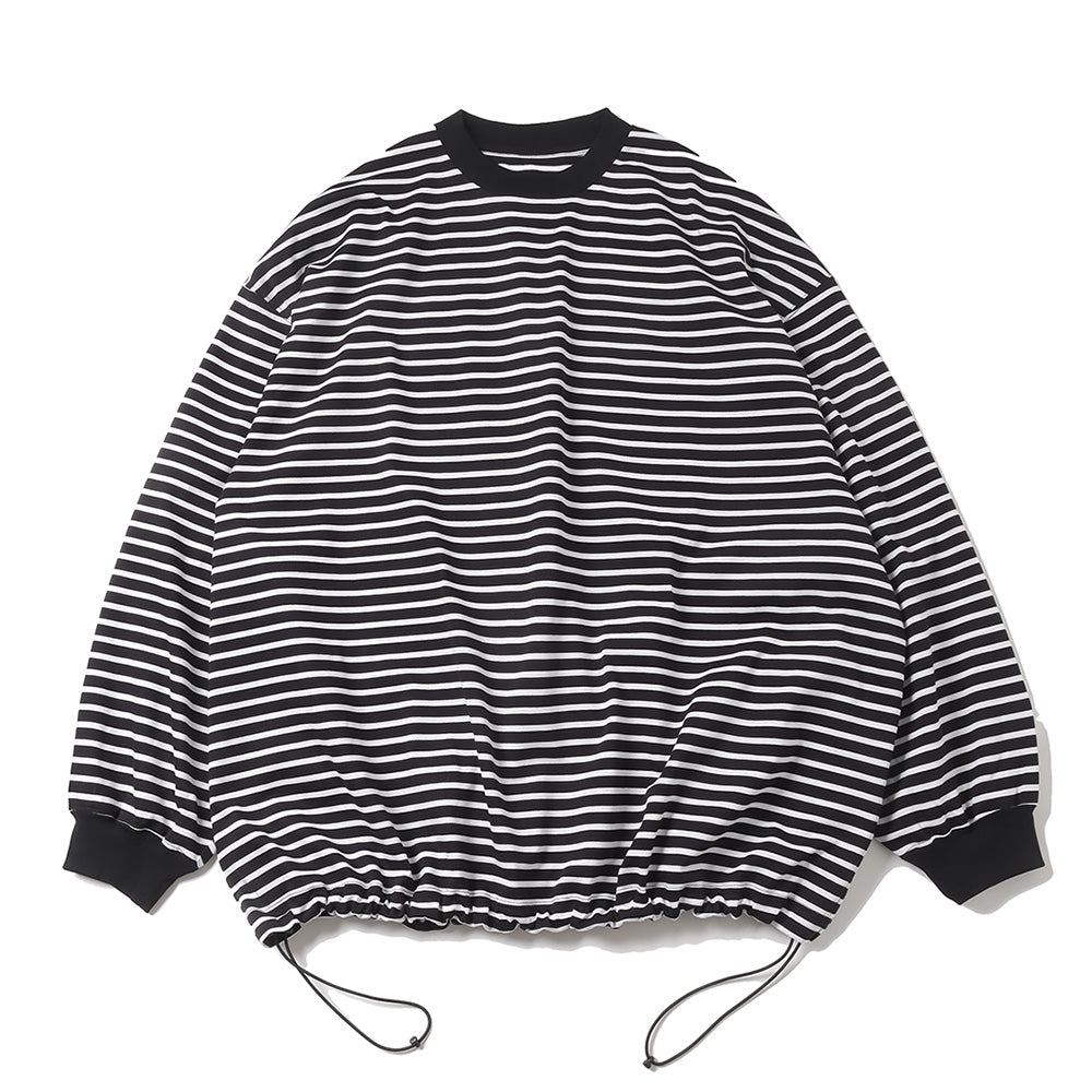 is-ness(イズネス)BALLOON STRIPES LONG SLEEVE T SHIRT (1004SAWCS03-2) | is-ness  / カットソー (MEN) | is-ness正規取扱店DIVERSE