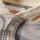 Distressed Check Shirts Hoodie (GRAY)