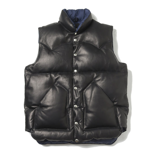 Leather Down Vest