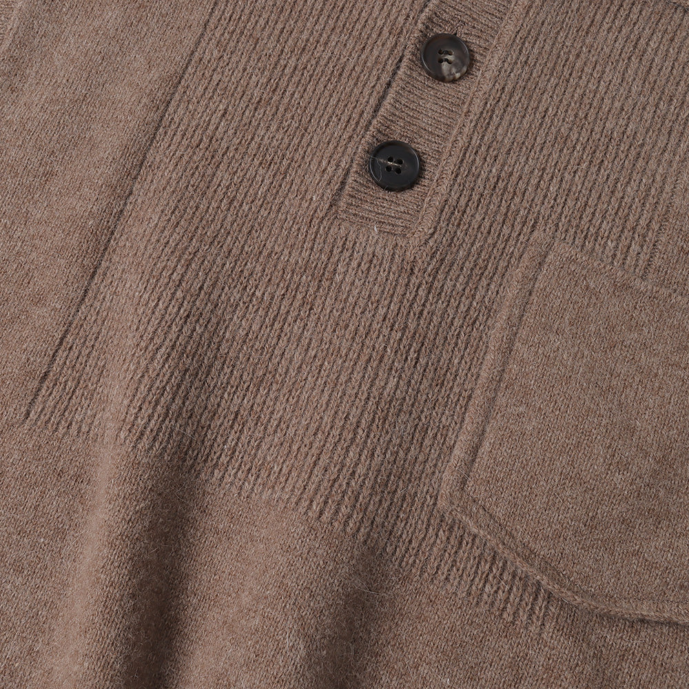 MATSUFUJI(マツフジ)Wool Knit Polo (M233-0501) | MATSUFUJI / ニット