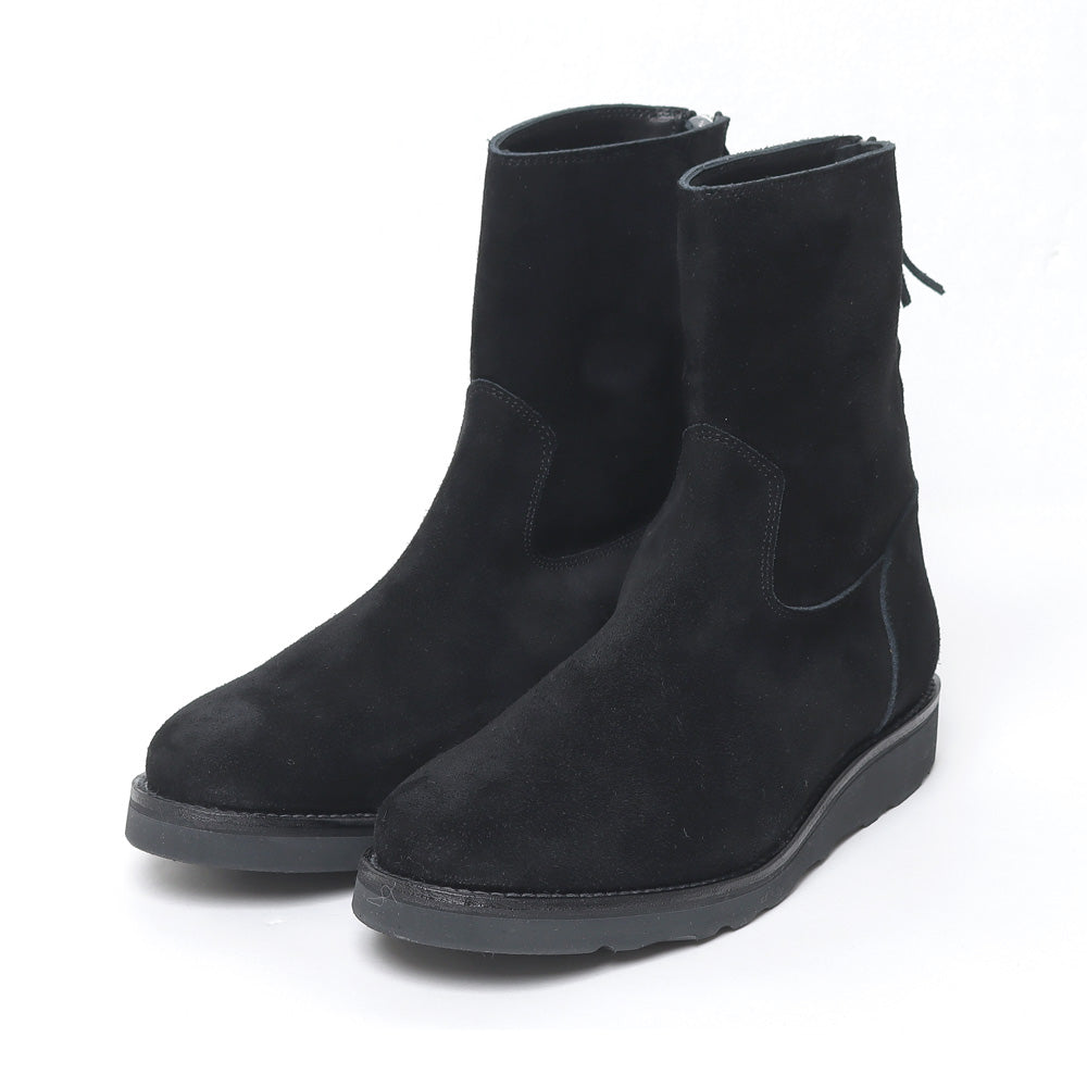 MINEDENIM (マインデニム) Suede Leather Back Zip Boots MGK-003 (MGK ...