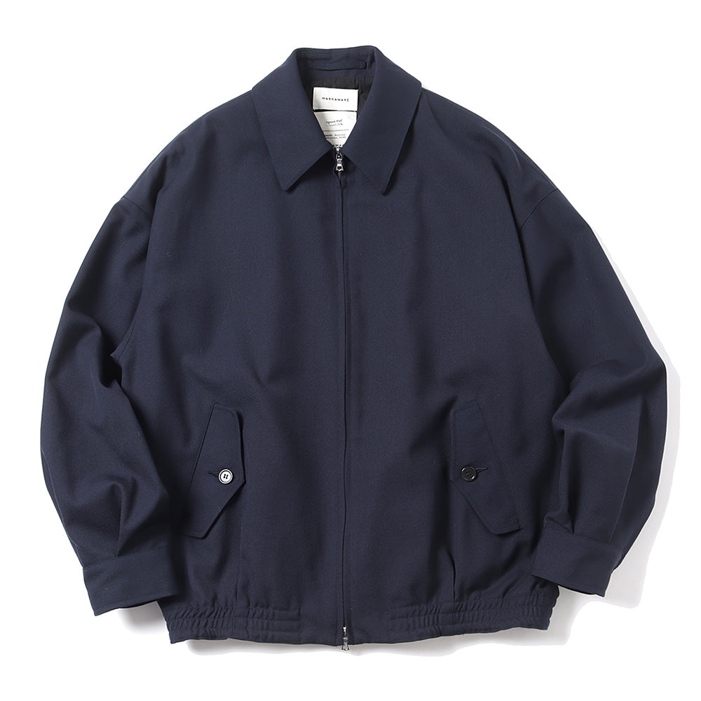 WIDE SPORTS JACKET ORGANIC WOOL SURVIVAL CLOTH (NAVY)