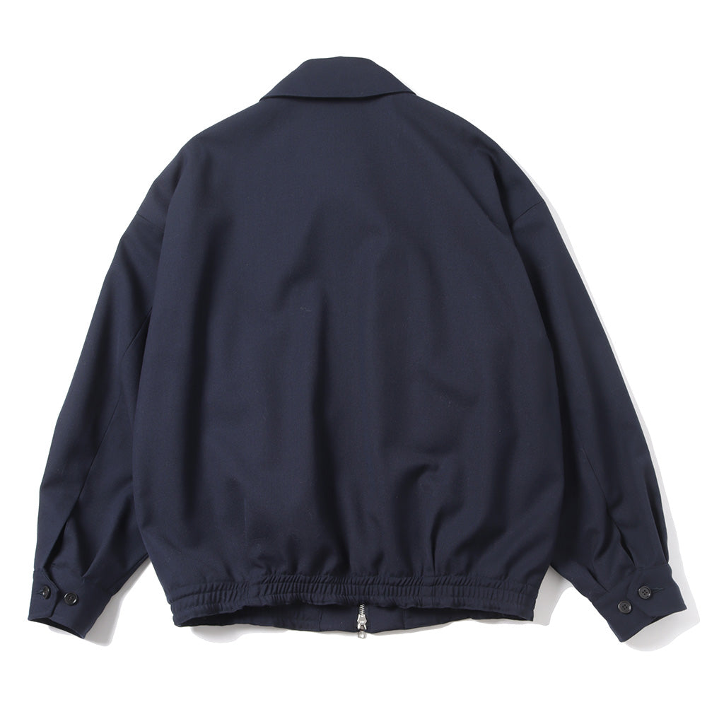 WIDE SPORTS JACKET ORGANIC WOOL SURVIVAL CLOTH (NAVY)