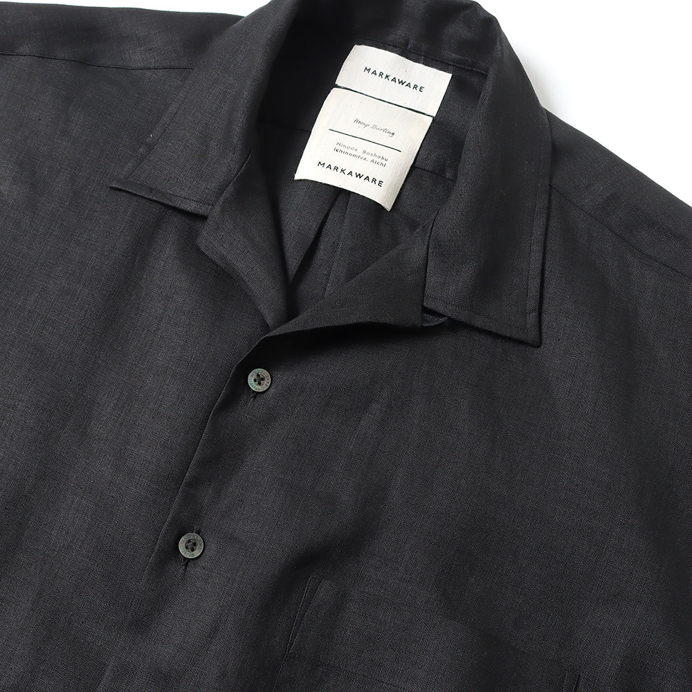 MARKAWARE(マーカウェア) - OPEN COLLAR SHIRT S/S HEMP (A23B-07SH01B