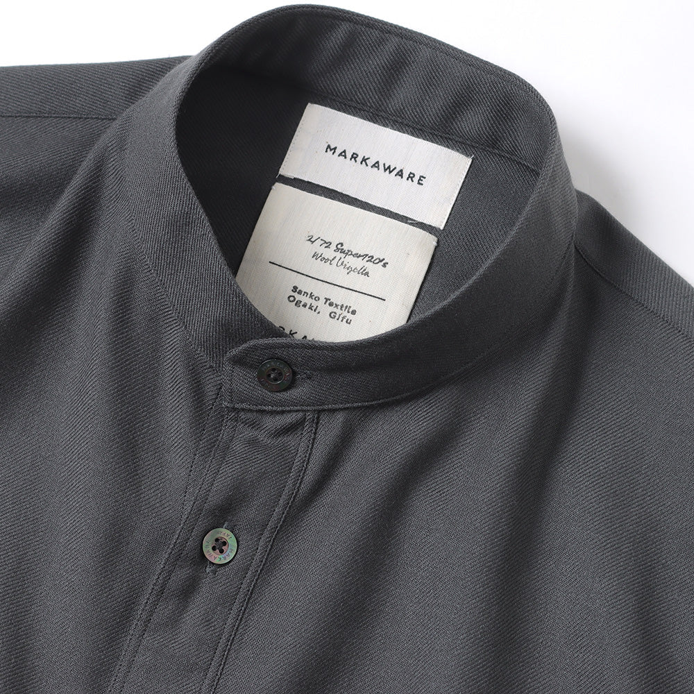 MARKAWARE(マーカウェア) - PAJAMA SHIRT ORGANIC WOOL VIYELLA (A23C