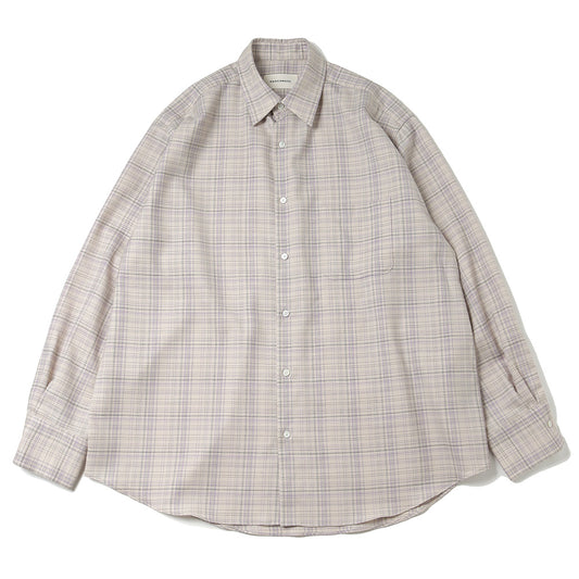 COMFORT FIT SHIRT ORGANIC WOOL CHECK VIYELLA