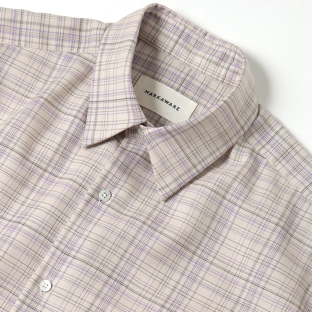 COMFORT FIT SHIRT ORGANIC WOOL CHECK VIYELLA