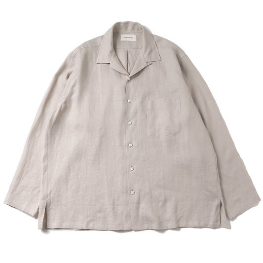 OPEN COLLAR SHIRT HEMP