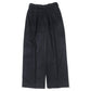 DOUBLE PLEATED CLASSIC WIDE TROUSERS CASHMERE FLANNEL