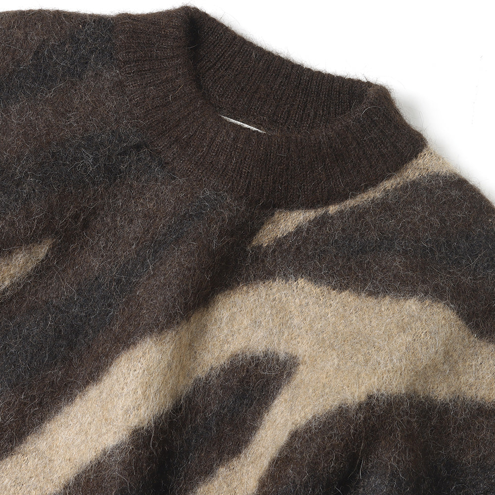 BIAS ZEBBRA PATTERN JUMPER NATURAL COLOR ALPACA