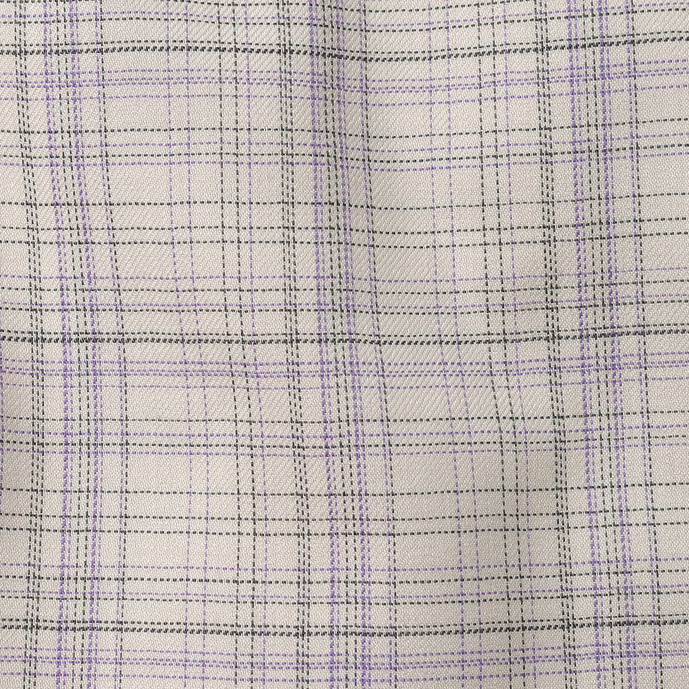 COMFORT FIT SHIRT ORGANIC WOOL CHECK VIYELLA