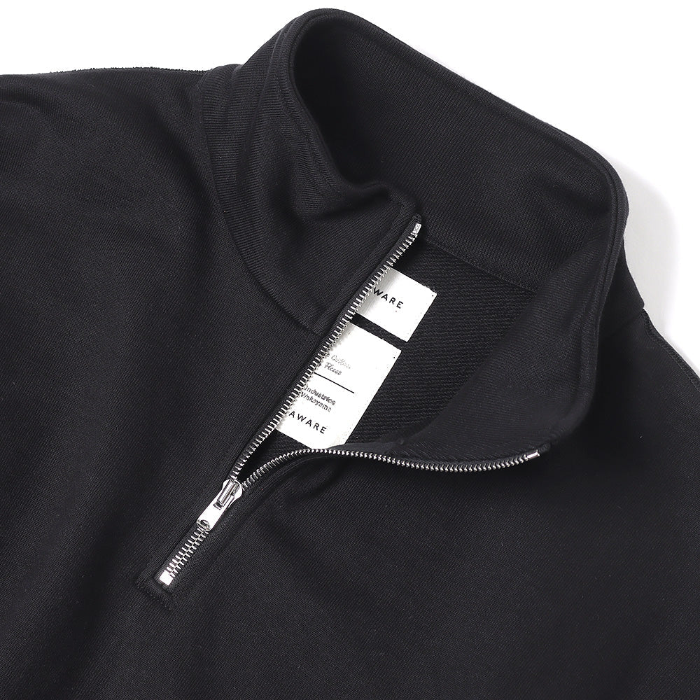 QUATER ZIP PULL OVER ORGANIC COTTON HEAVY FLEECE (A23C-05CS03C