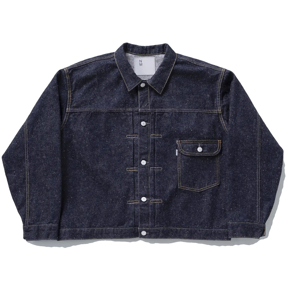 #023 LV T-BACK DENIM JACKET BLEACH ONE-WASHED