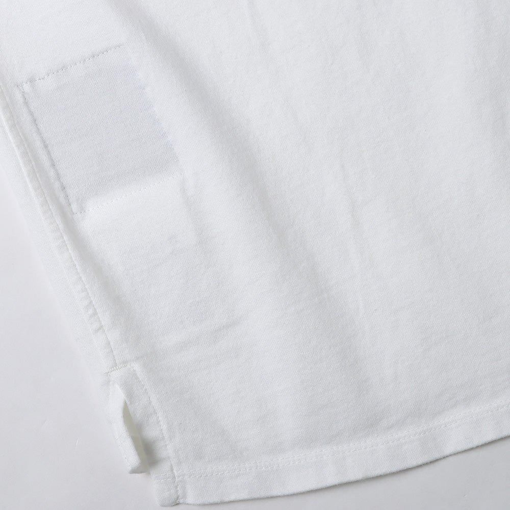 DWELLER S/S HENLEY NECK TEE COTTON JERSEY OVERDYED