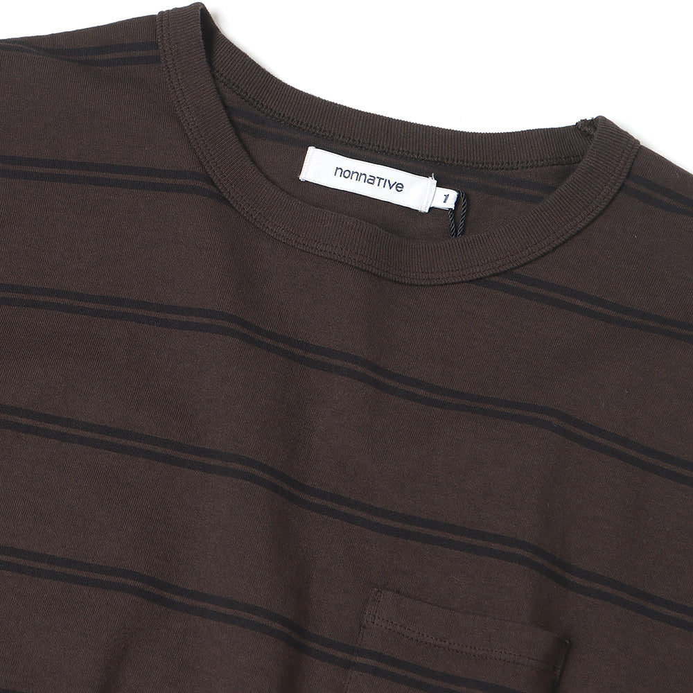 DWELLER L/S TEE COTTON JERSEY BORDER