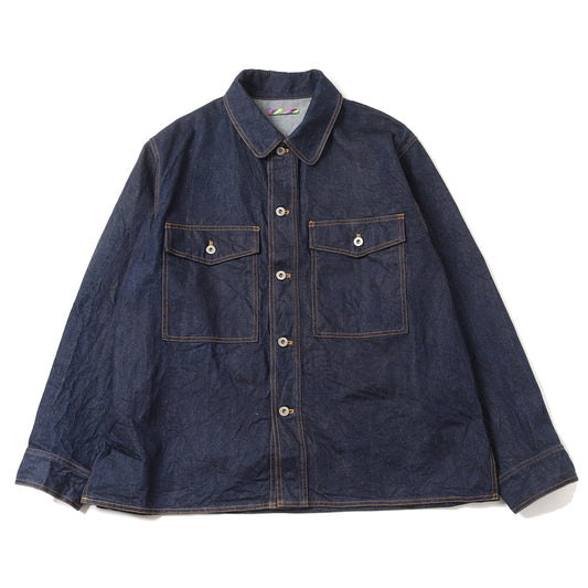 SILK DENIM SHIRT JACKET