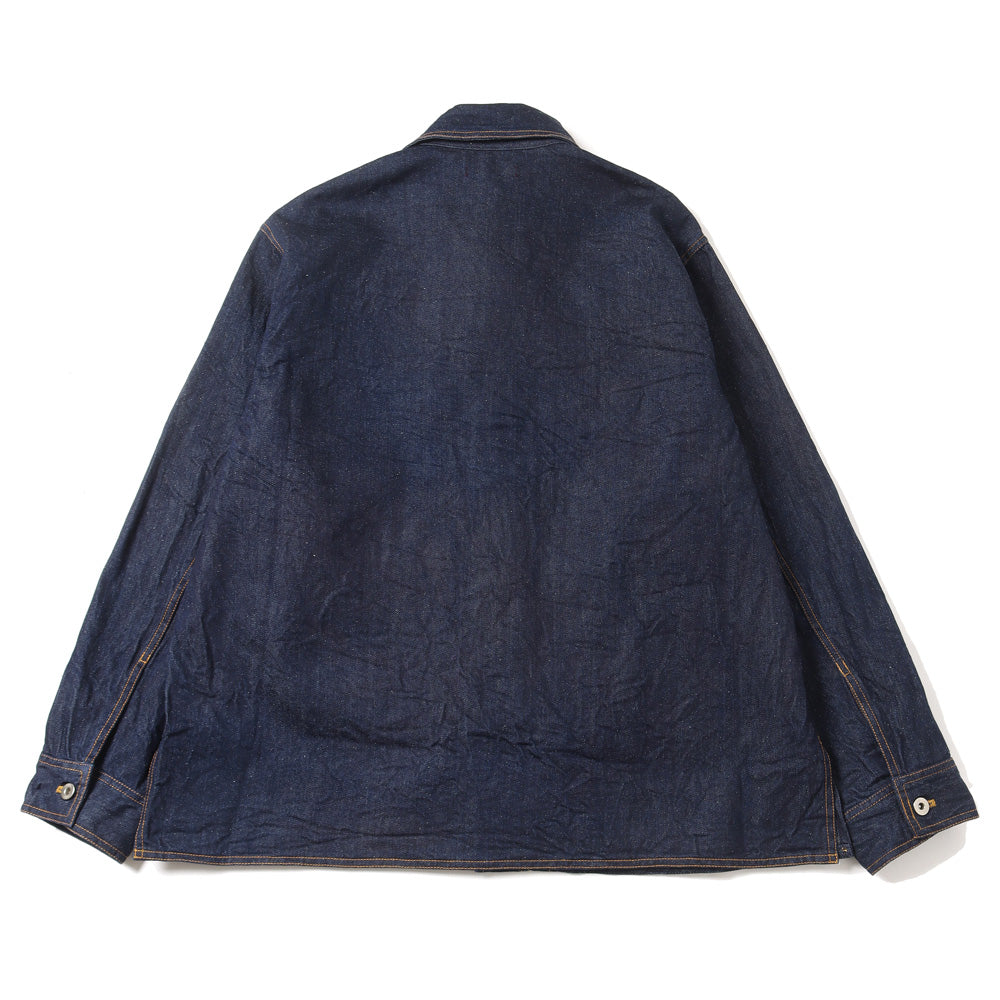 SILK DENIM SHIRT JACKET