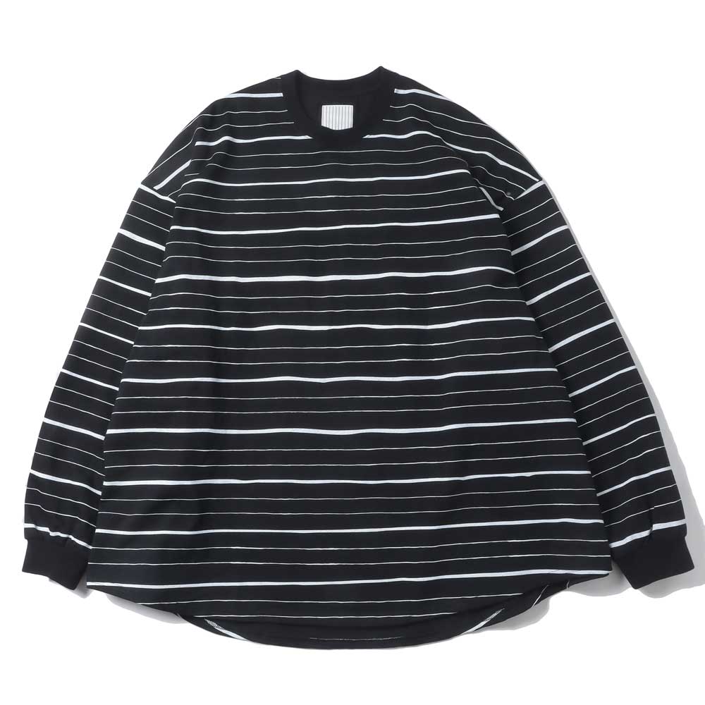 SUPER BIG MIX SIDE STRIPES LS TEE