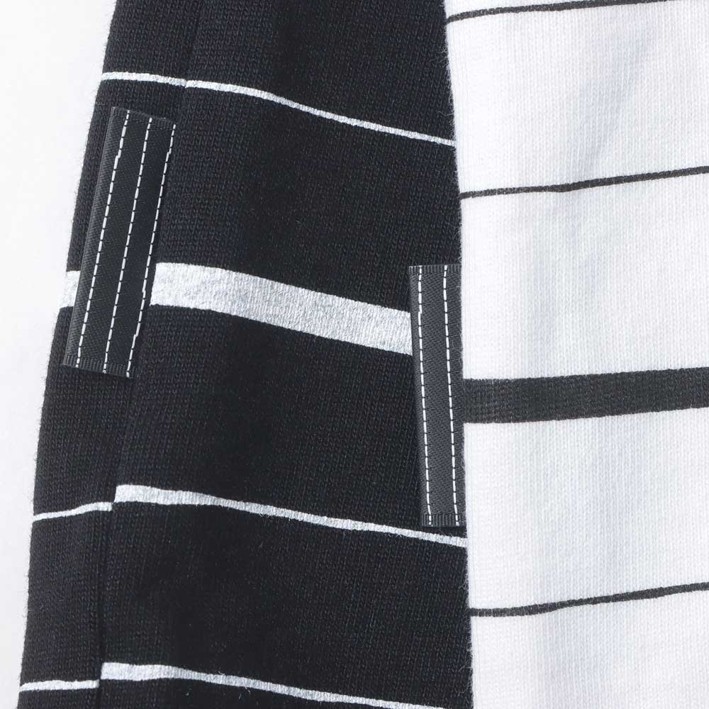 SUPER BIG MIX SIDE STRIPES LS TEE