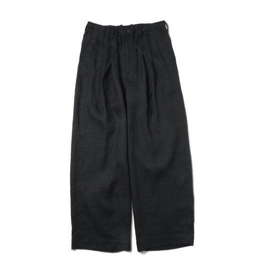 TRIPLE PLEATED EASY TROUSERS HEMP