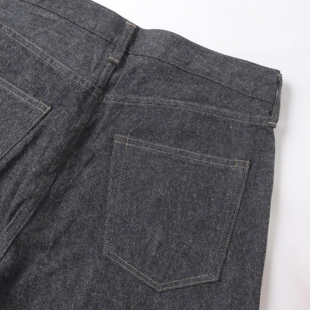 A.PRESSE (ア プレッセ) Black Washed Denim Pants 24SAP-04-25H