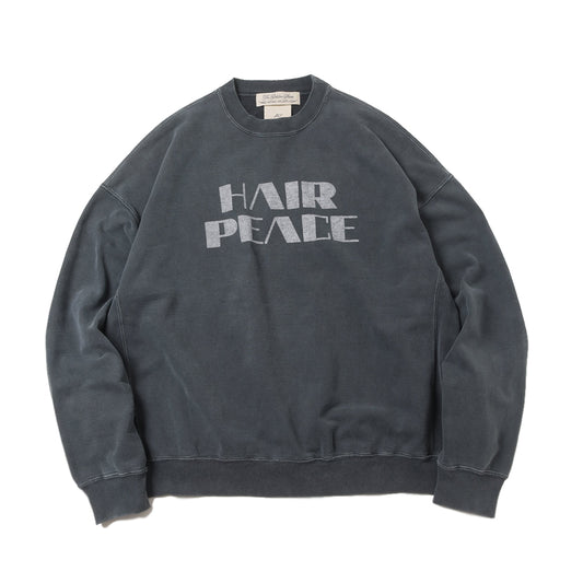 SP processed fleece crew (HAIR PEACE)