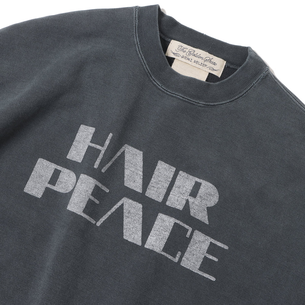 ダブルSP加工裏毛クルー(HAIR PEACE)